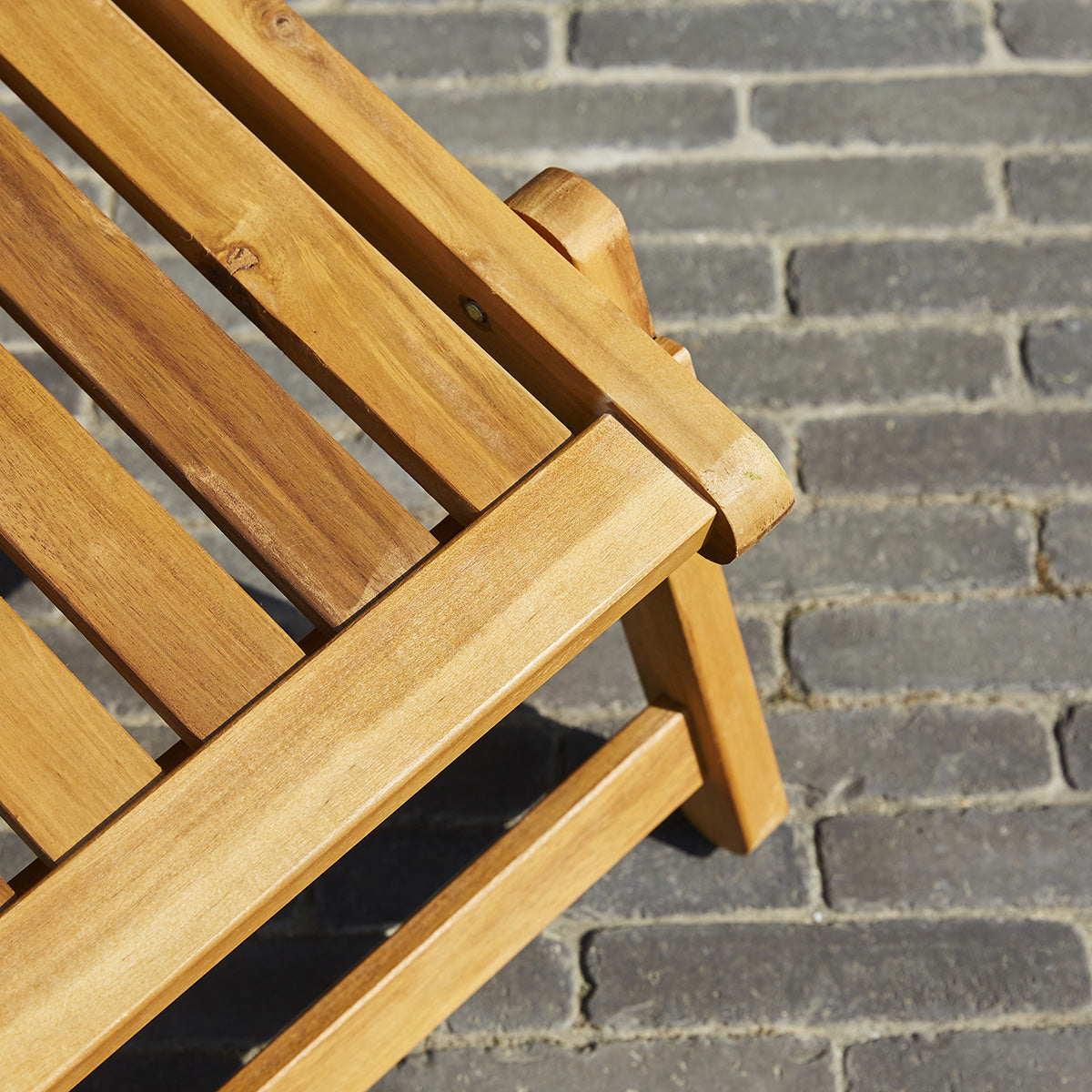 HANOÏ - Tumbona de acacia maciza (juego de 2)