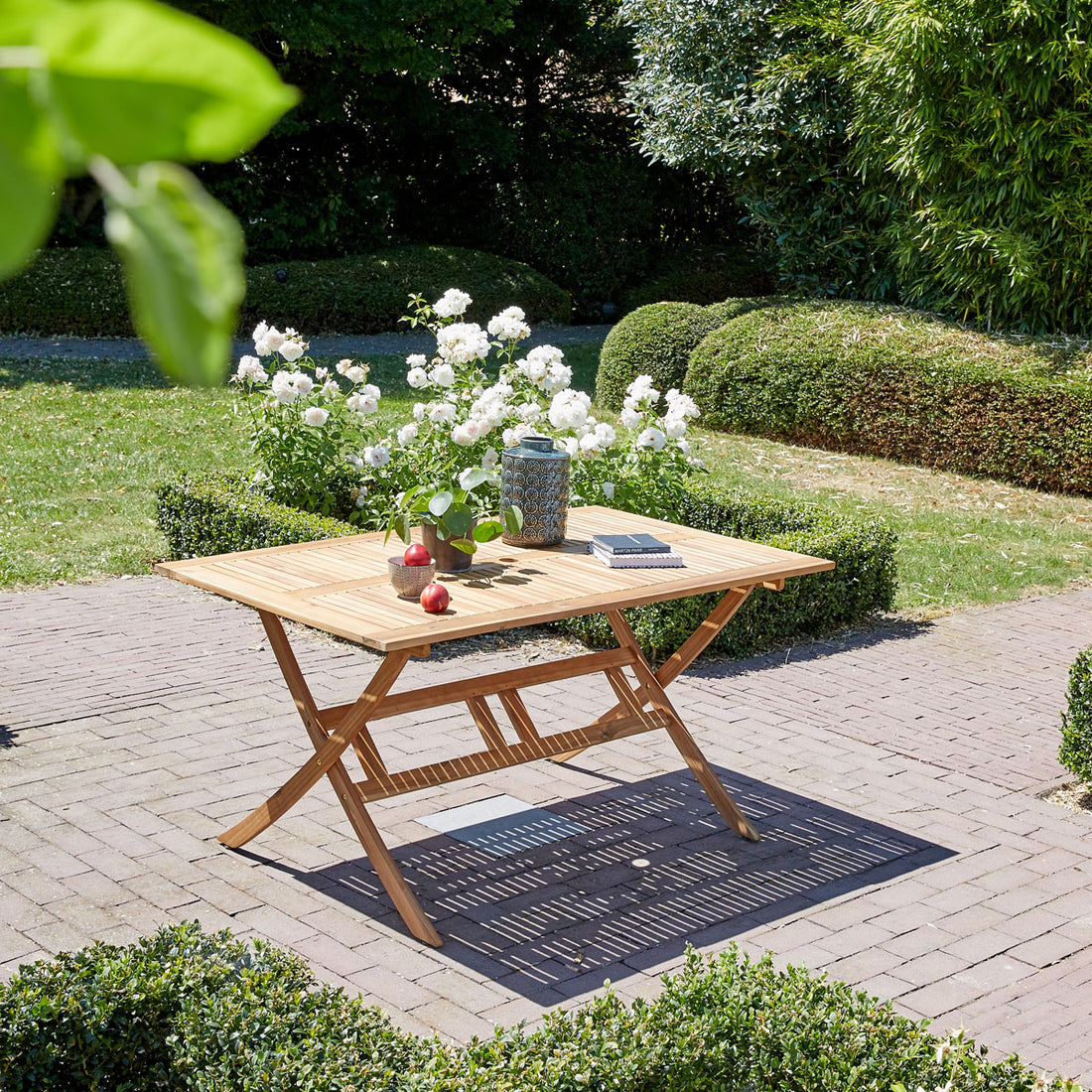 HANOÏ - Mesa de exterior de acacia maciza FSC 6 pers. HANOÏ