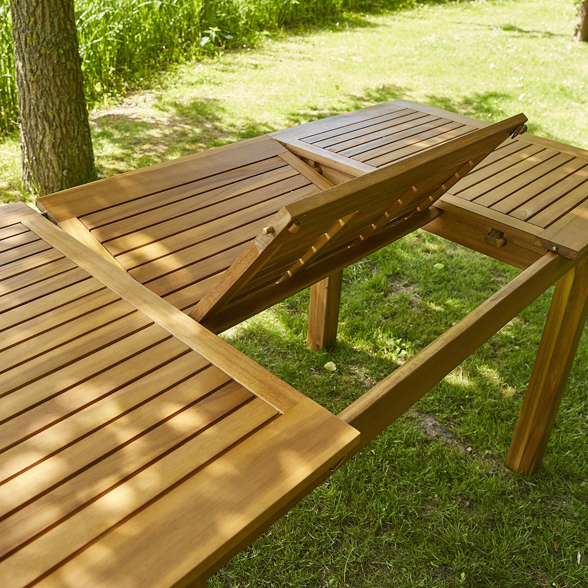 HANOÏ - Mesa de exterior de acacia de 6 pers.