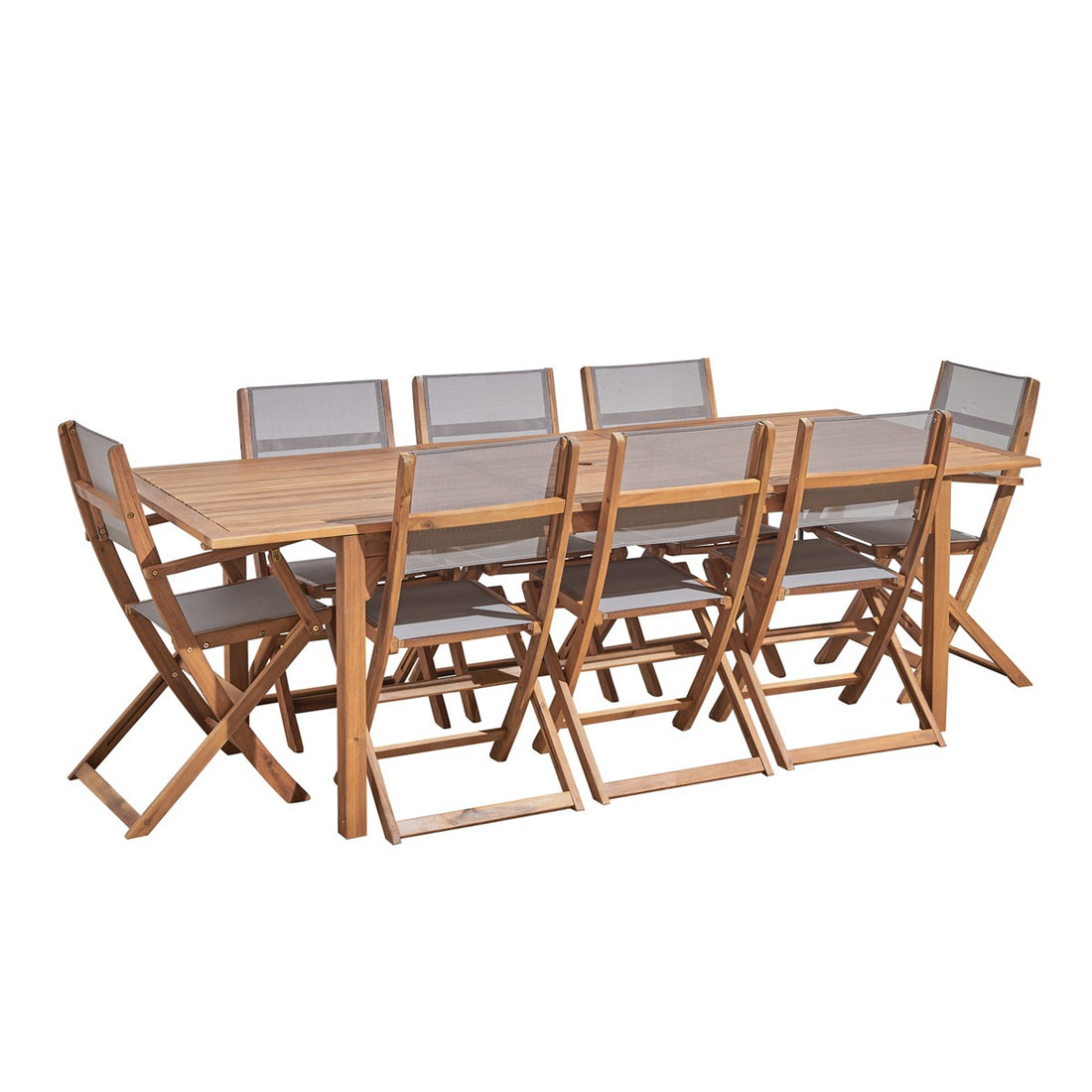 HANOÏ - Salón de exterior de acacia FSC para 8/10 pers. HANOÏ