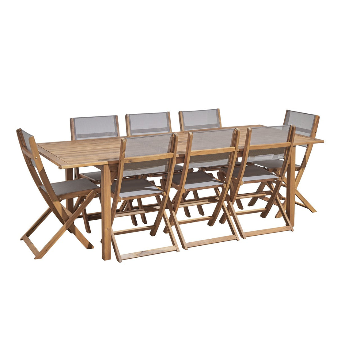 HANOÏ - Salón de exterior de acacia FSC para 8/10 pers. HANOÏ