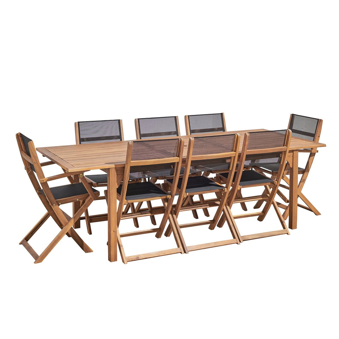 HANOÏ - Salón de exterior de acacia FSC para 8/10 pers. HANOÏ