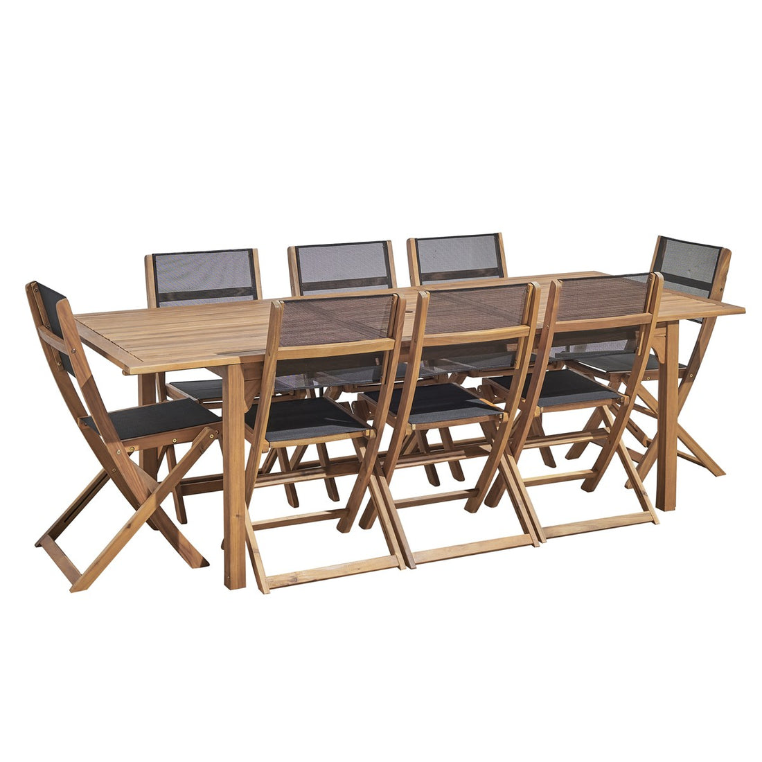 HANOÏ - Salón de exterior de acacia FSC para 8/10 pers. HANOÏ