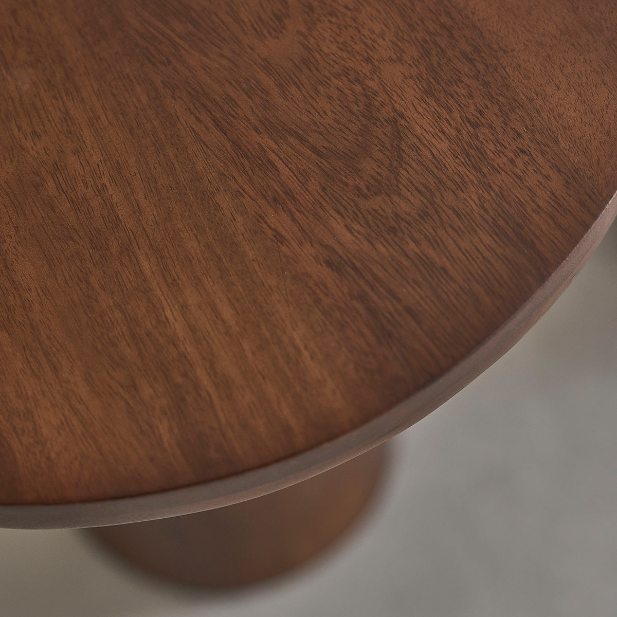 PAULA - Mesa auxiliar redonda de madera de mango