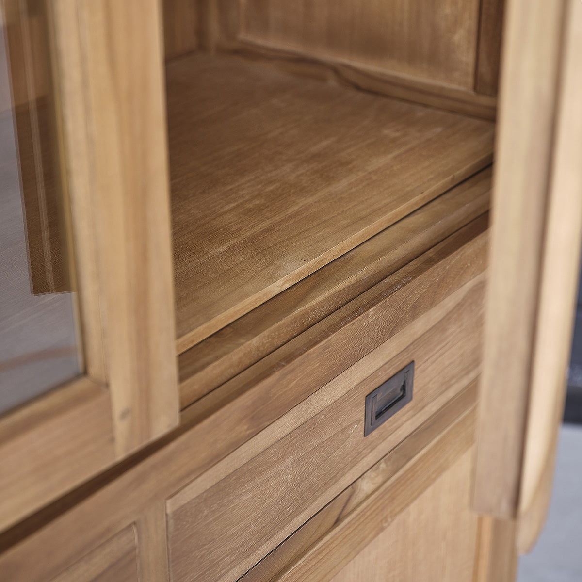 BOSTON - Vajillero de teca maciza 120 cm