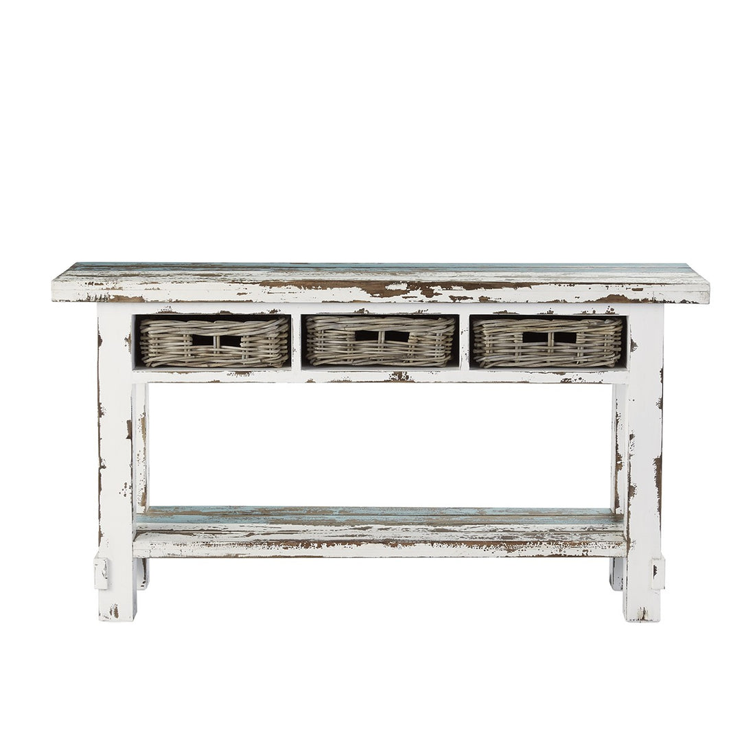 ATLANTIC - Consola de madera maciza reciclada 150 cm