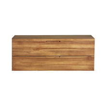 Mueble de lavabo de teca maciza suspendido 115 cm