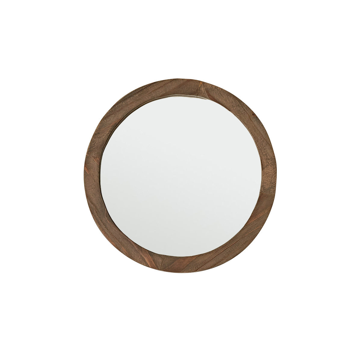 SEZANNE - Espejo redondo de madera maciza reciclada Ø 50 cm
