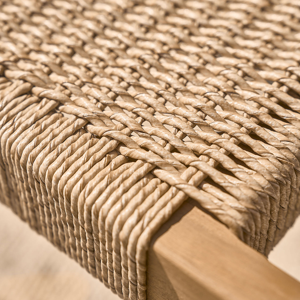 ALIZÉ - Sillón de jardín de teca maciza y cuerda