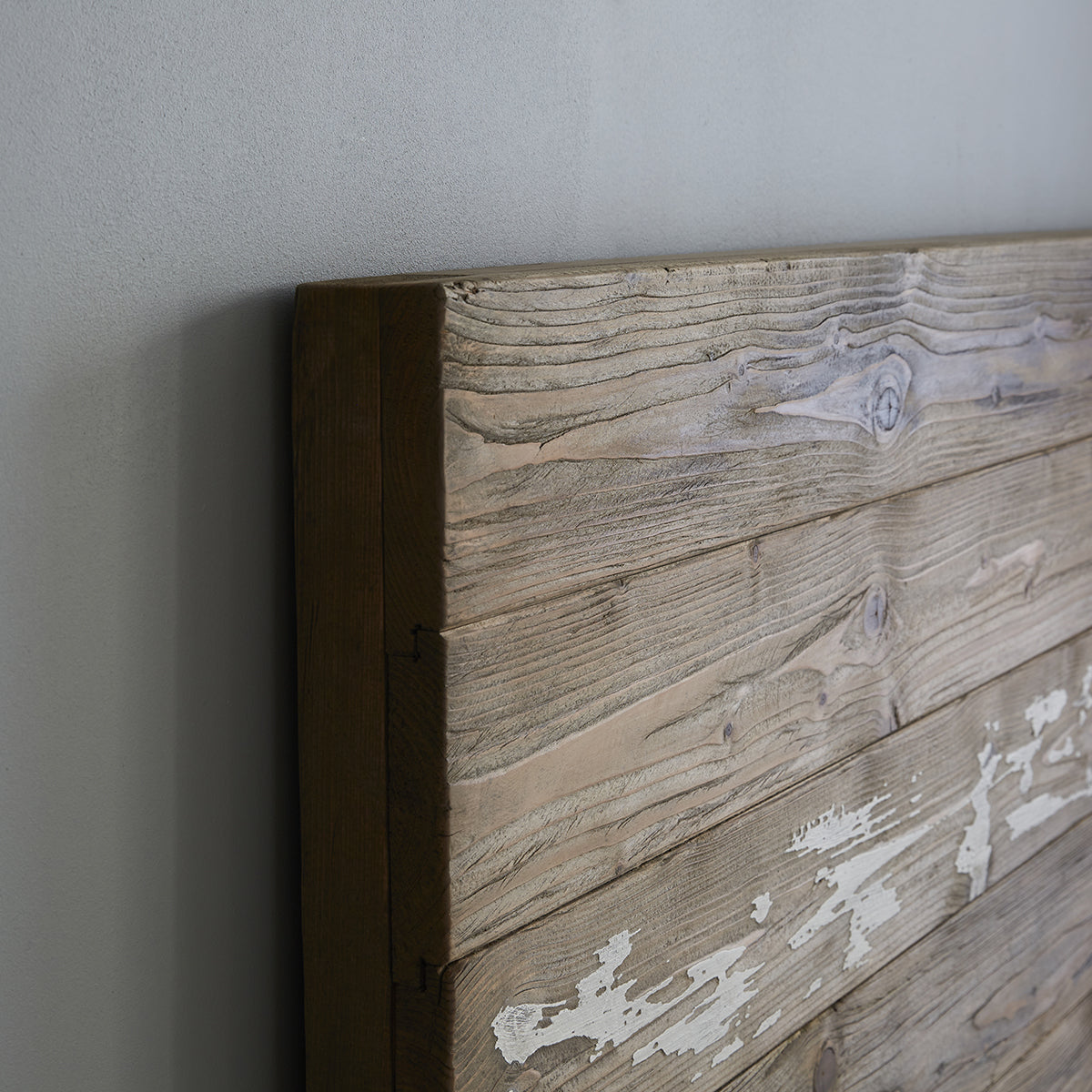 HONFLEUR - Cama de madera maciza reciclada 160 cm con somier