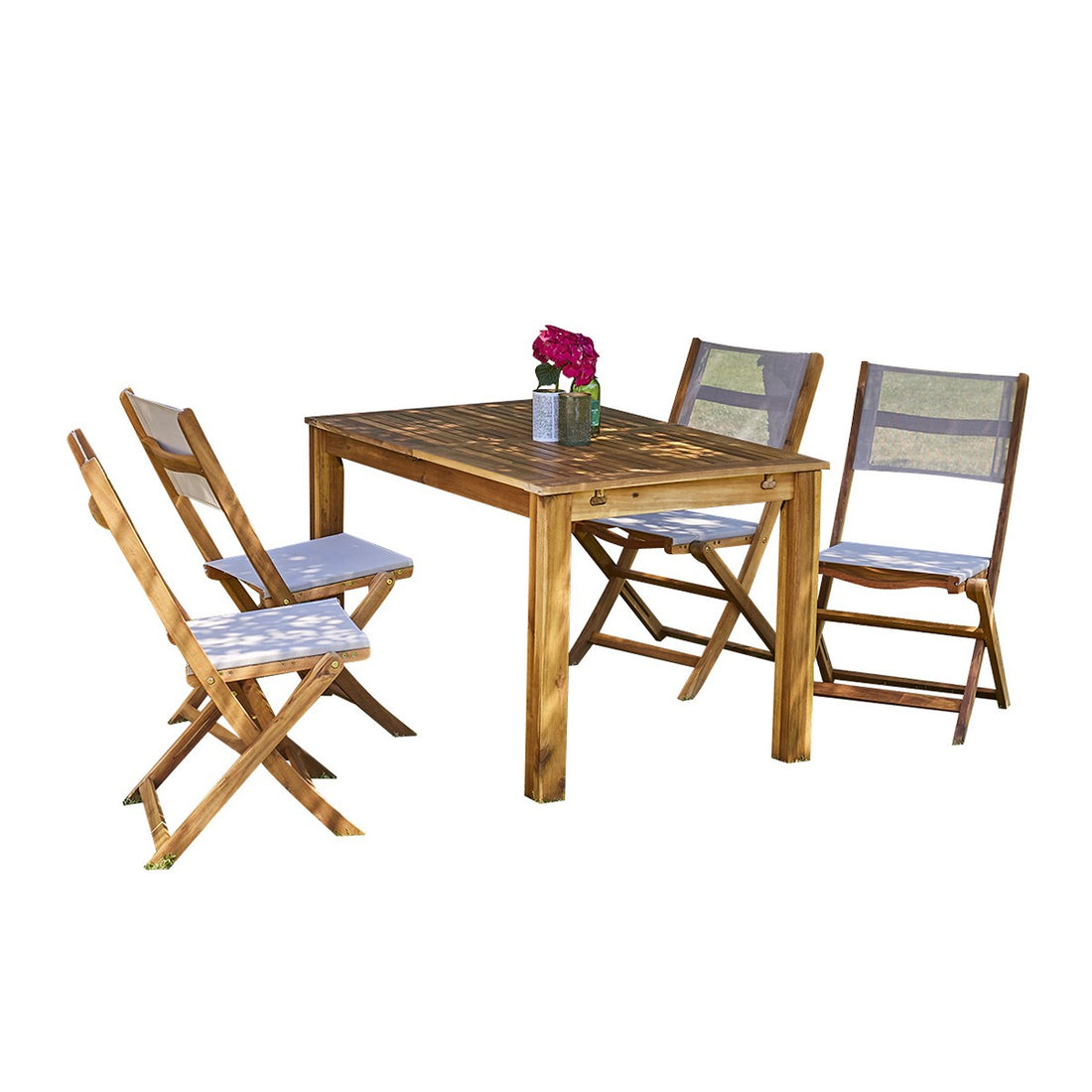 HANOÏ - Salón de exterior de acacia para 6/8 pers.