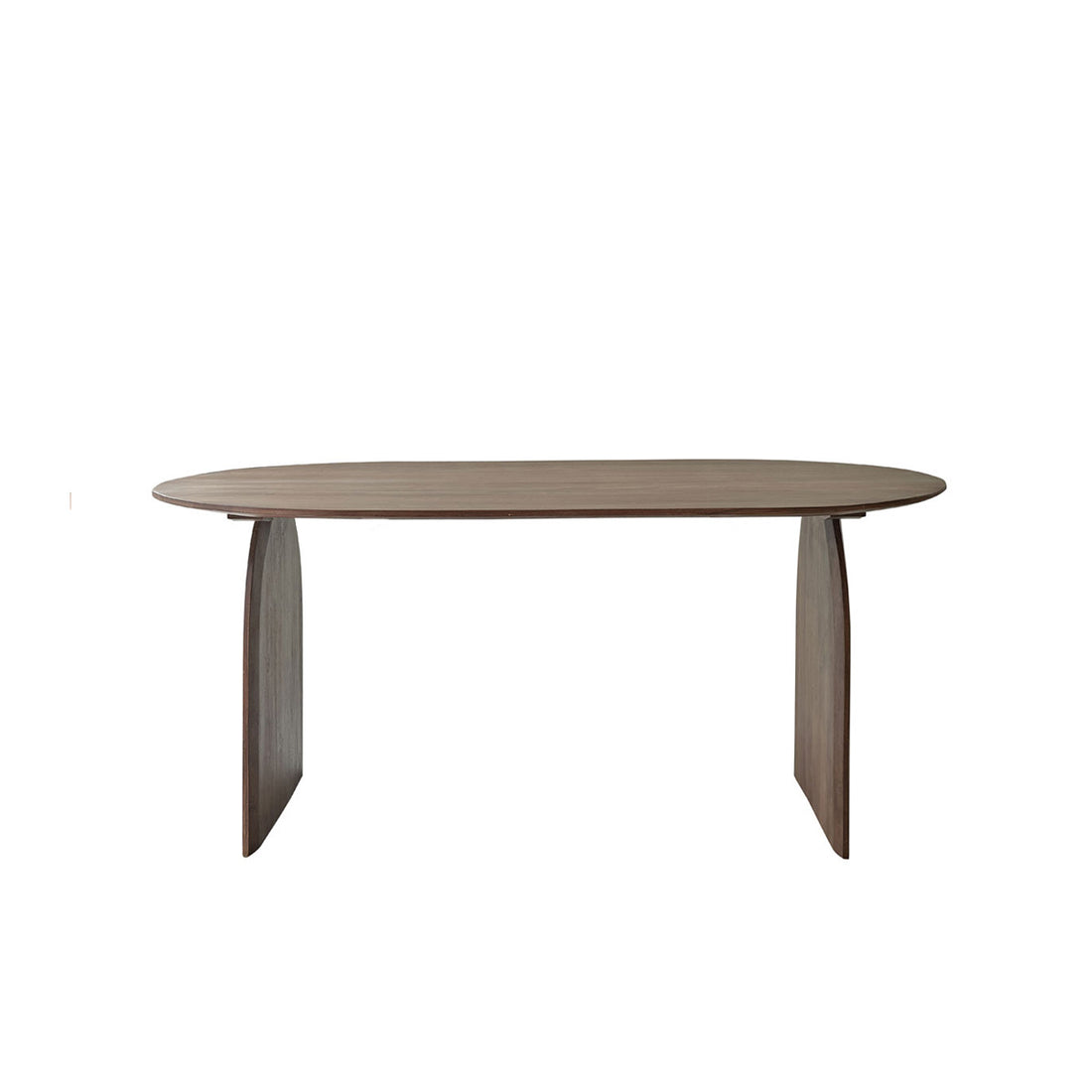 OCTAVIE - Mesa de mango macizo acabado de nogal para 6/8 pers.
