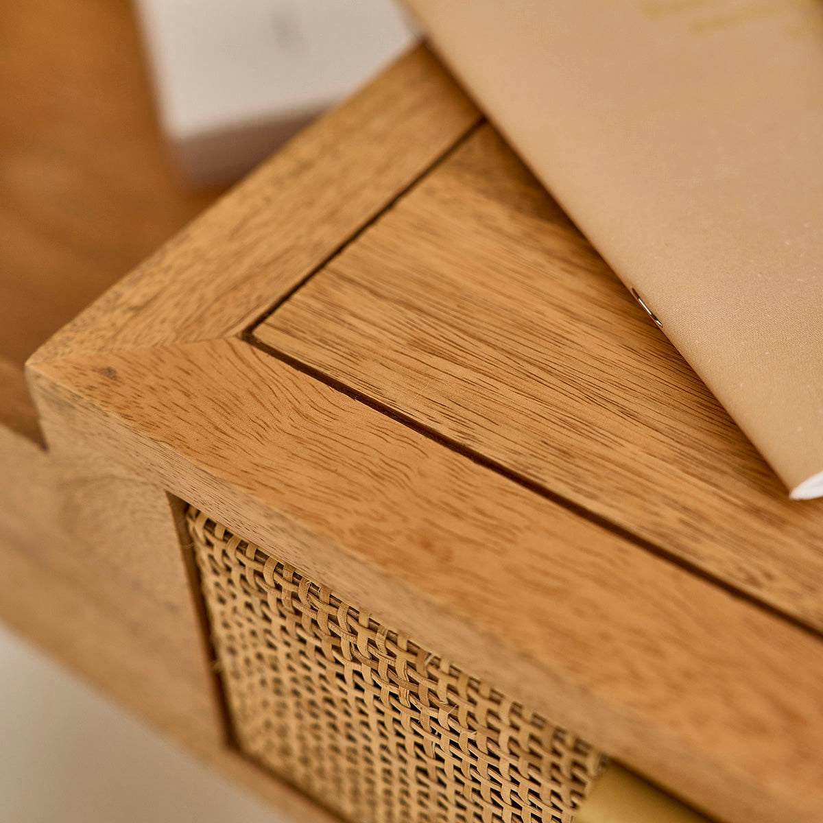 FELICIE - Tocador de mango macizo y rejilla 90 cm