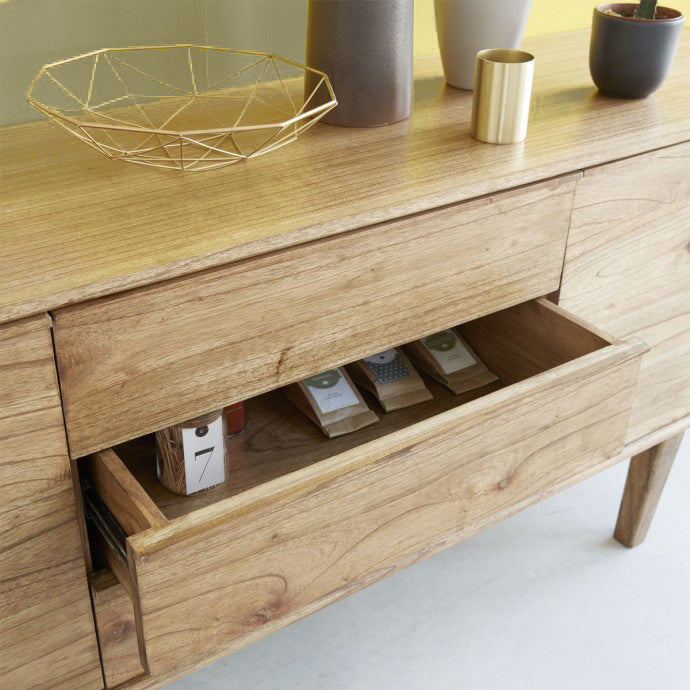 FIFTIES - Aparador de mindi macizo 180 cm