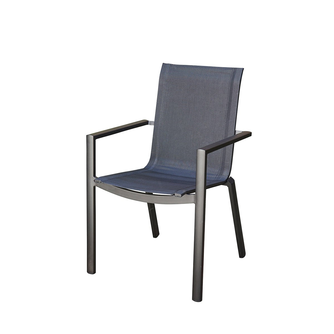 BALISTAR - Sillón de exterior de aluminio y textileno gris BALISTAR
