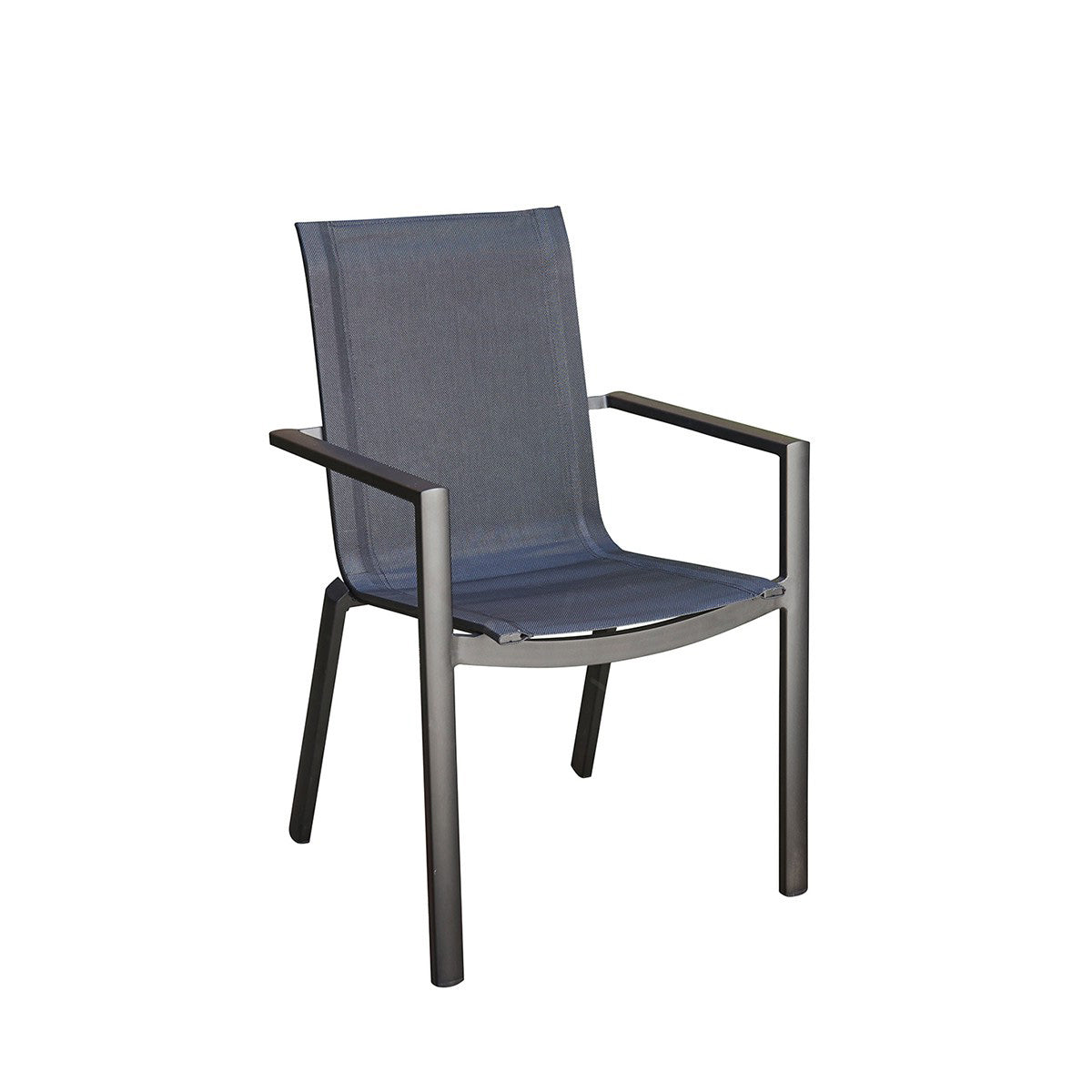 BALISTAR - Sillón de exterior de aluminio y textileno gris