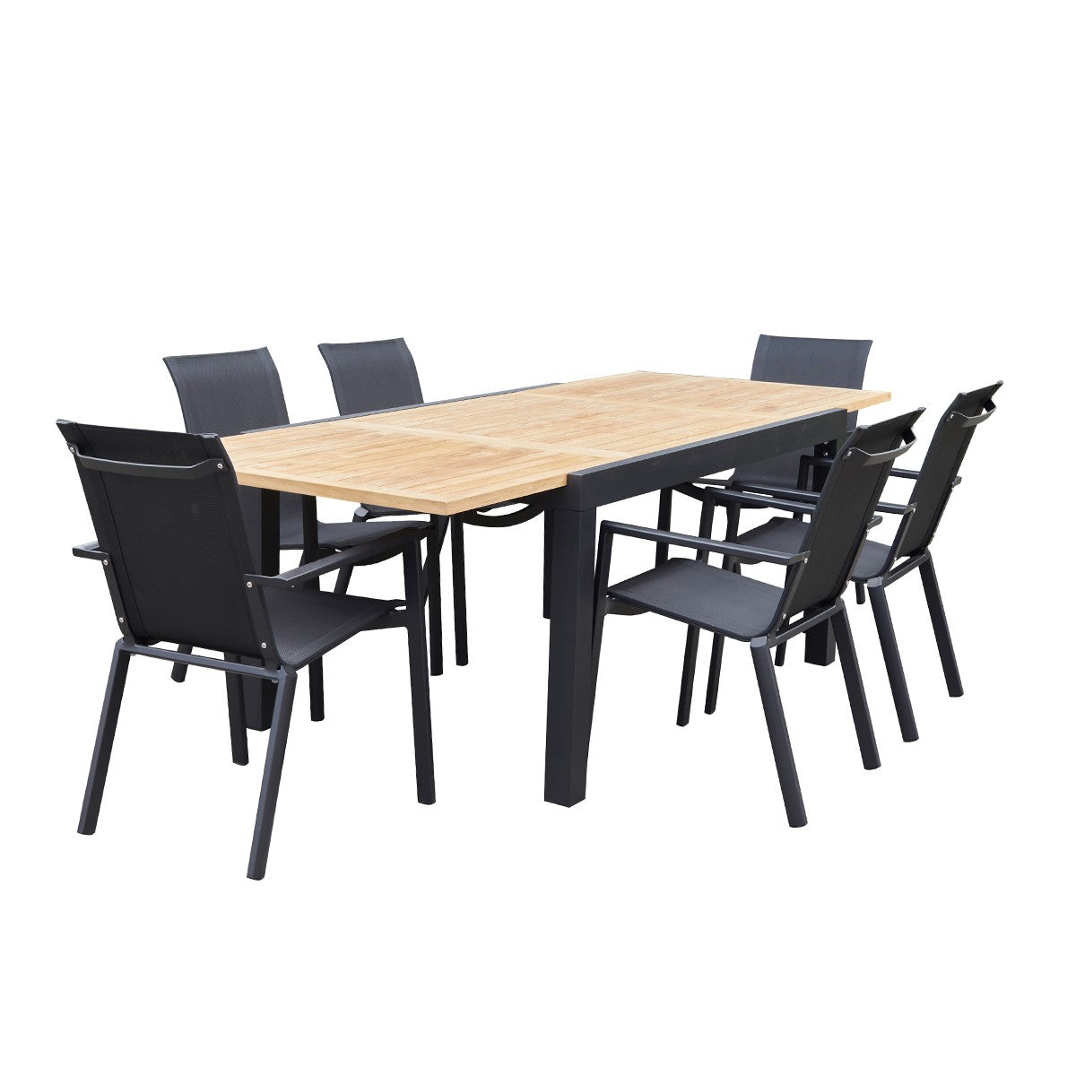 BALITECK - Salón de exterior de teca maciza para 6/10 pers.