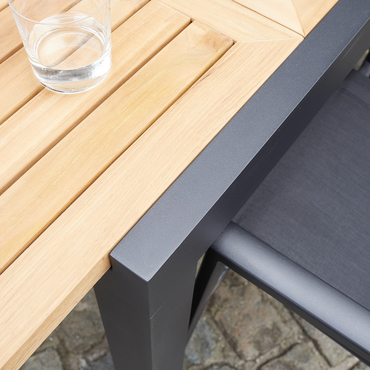 BALITECK - Salón de exterior de teca maciza para 6/10 pers.