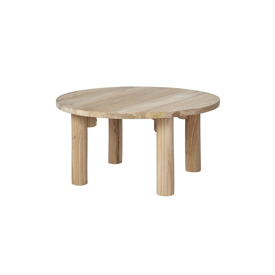 ALDO - Mesa baja de teca maciza Ø 80 cm ALDO