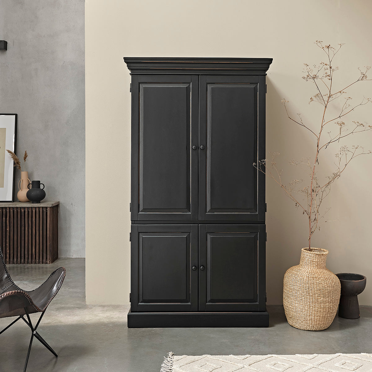 SOHO - Armario de caoba maciza 190 cm