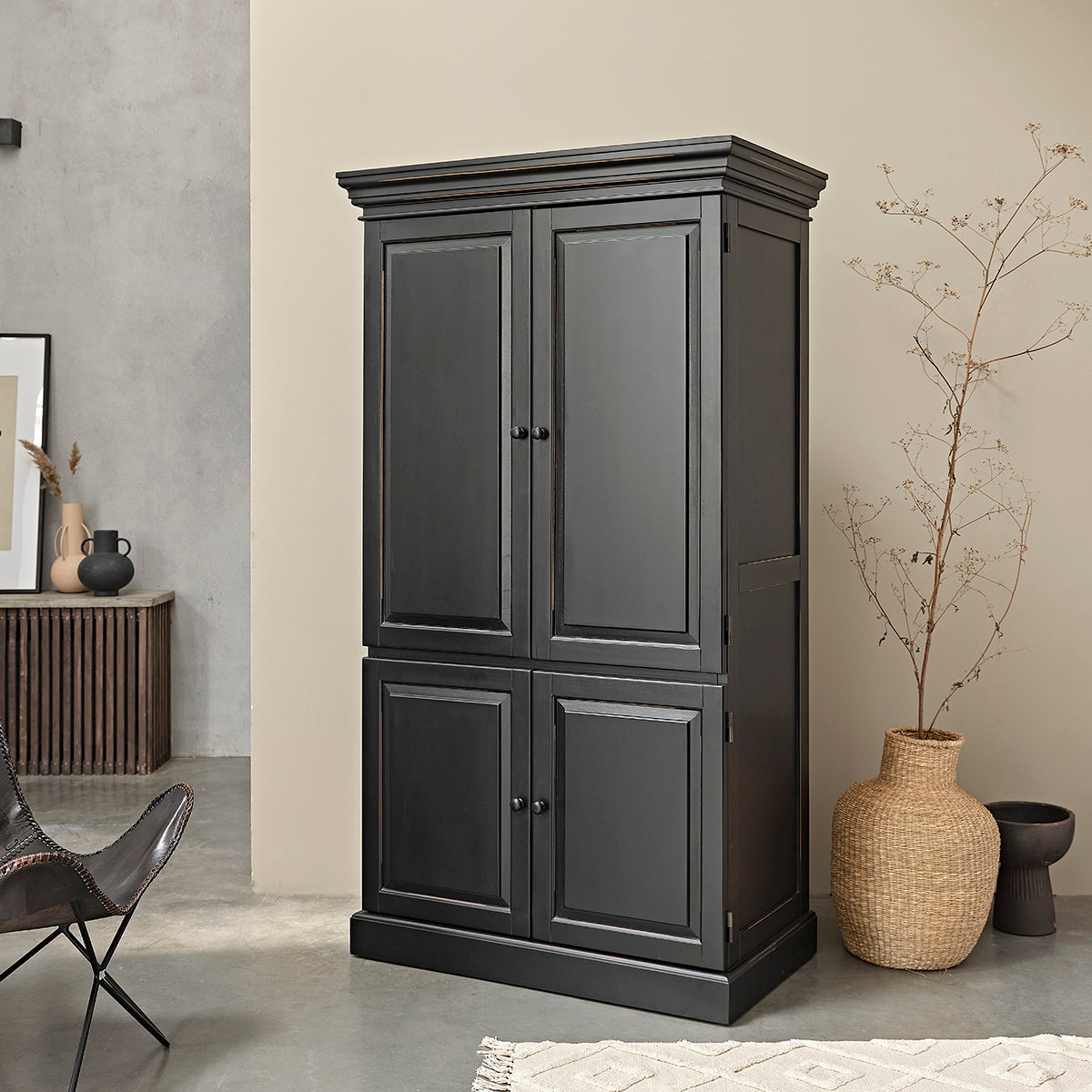 SOHO - Armario de caoba maciza 190 cm