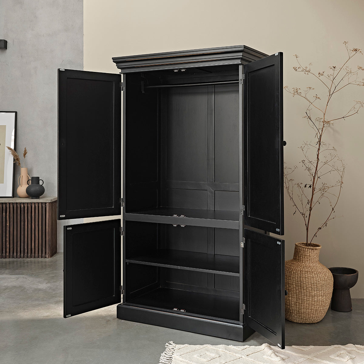 SOHO - Armario de caoba maciza 190 cm