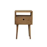 Mesita de noche de mindi macizo 65 cm