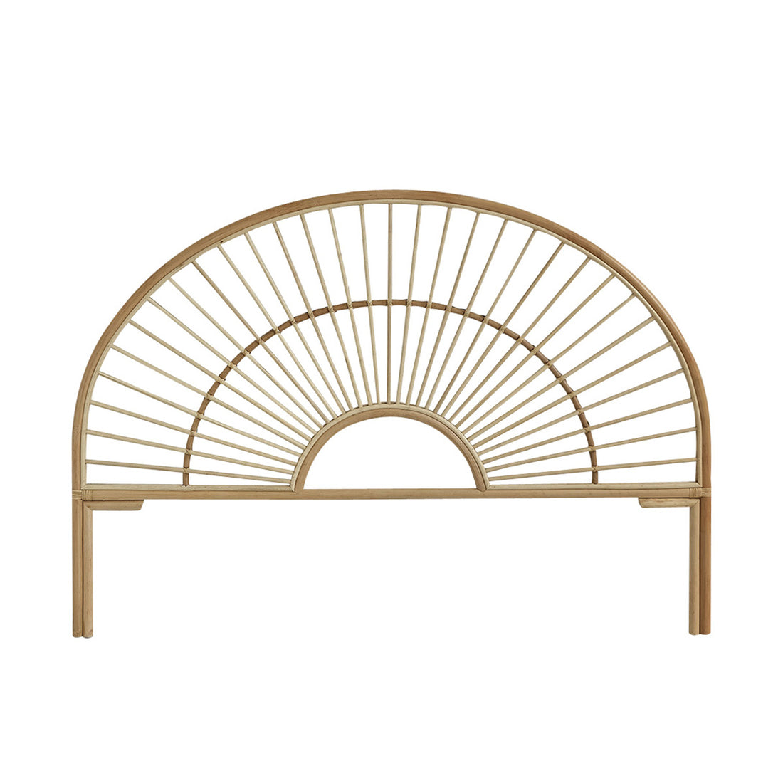 BOHO - Cabecero redondo de ratán 160 cm