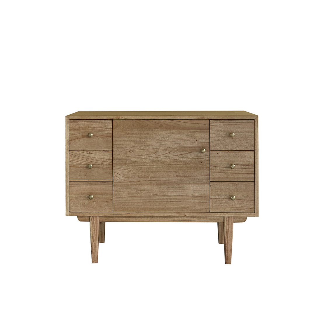 FIFTIES - Mueble de lavabo de mindi macizo 100 cm