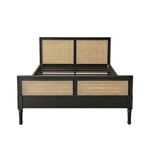 Cama de caoba maciza y rejilla de 160 cm con somier