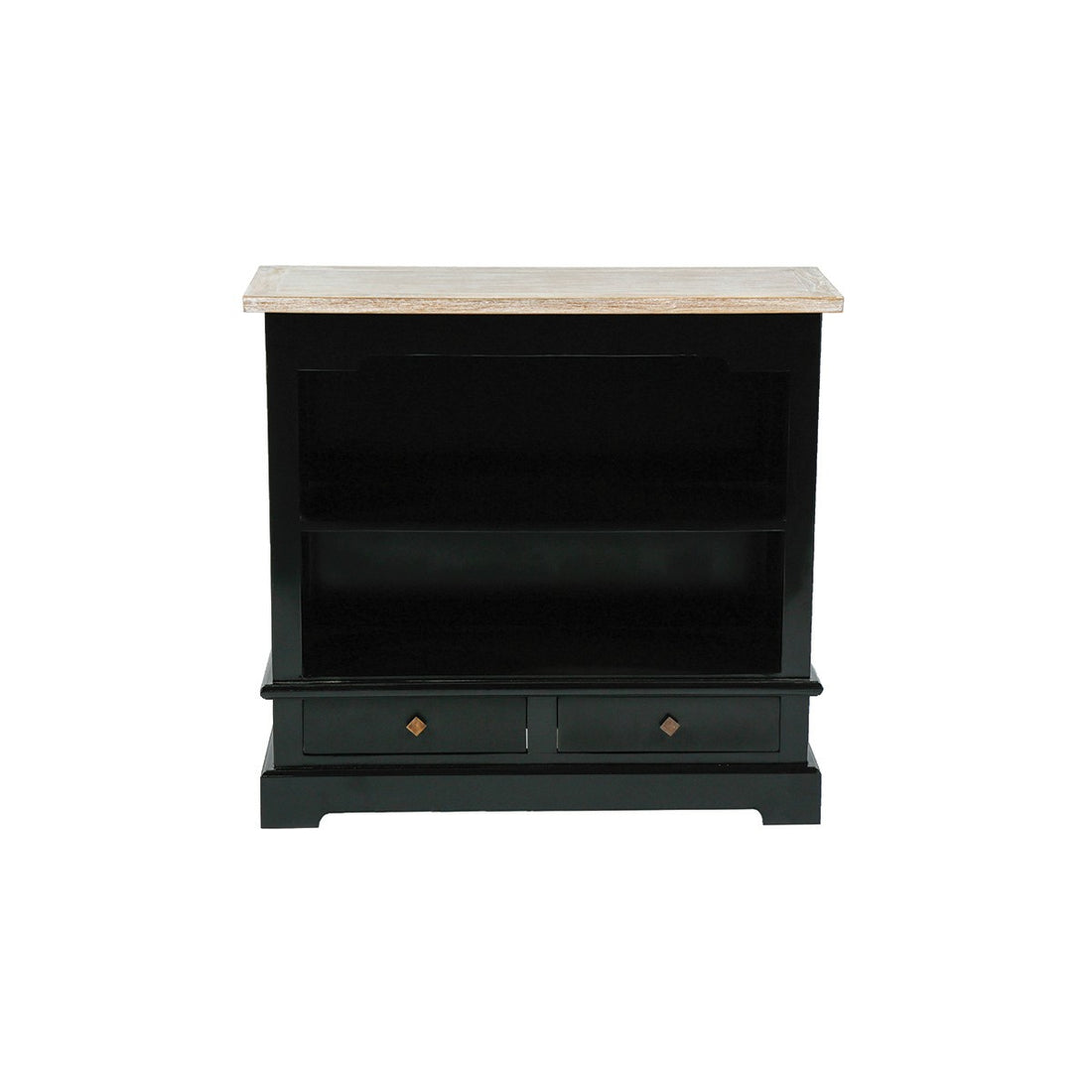 LONDRES - Cómoda de caoba y teca maciza 95 cm