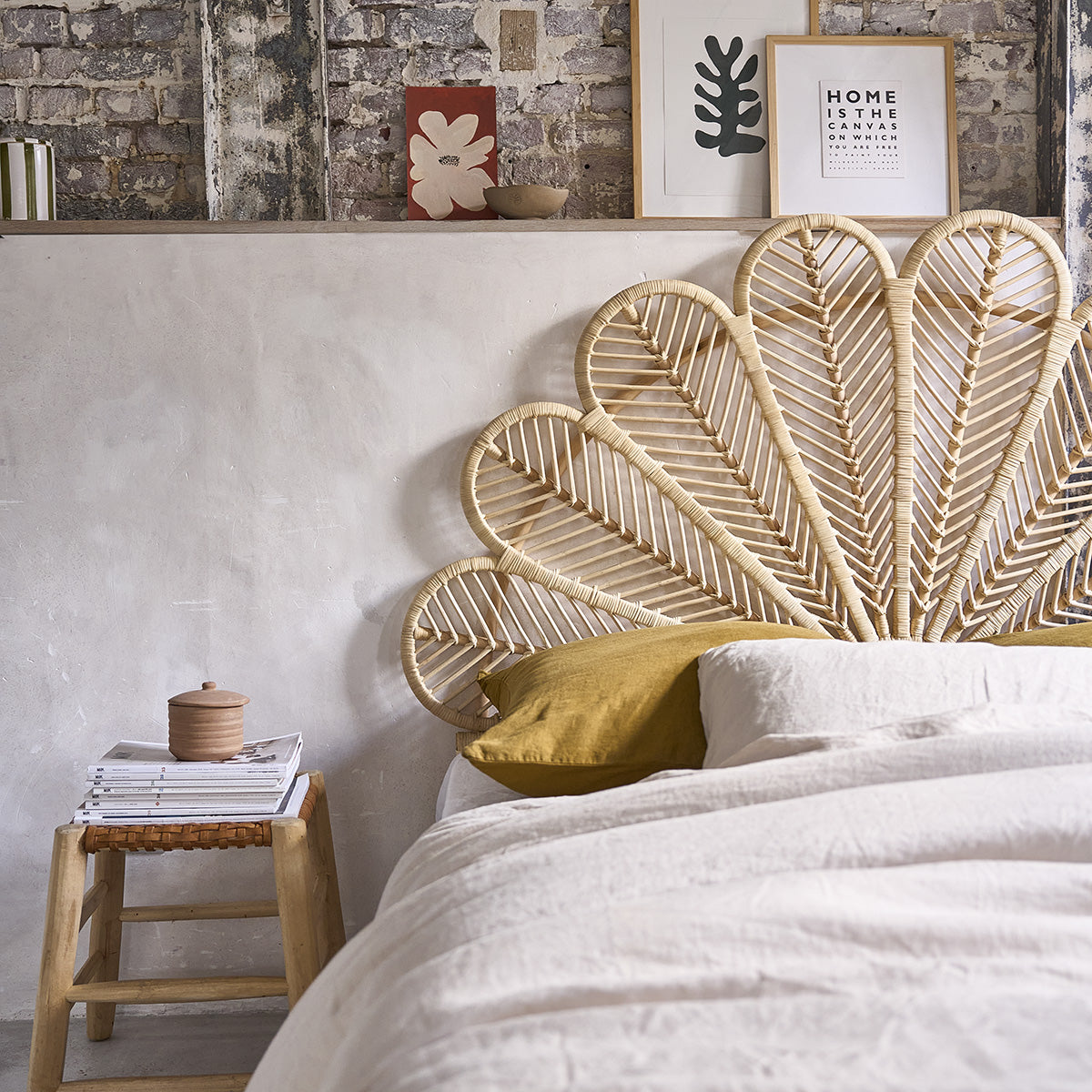 COLETTE - Cabecero de ratán 140 cm