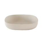 Lavabo de hormigón beige ovalado 50 cm