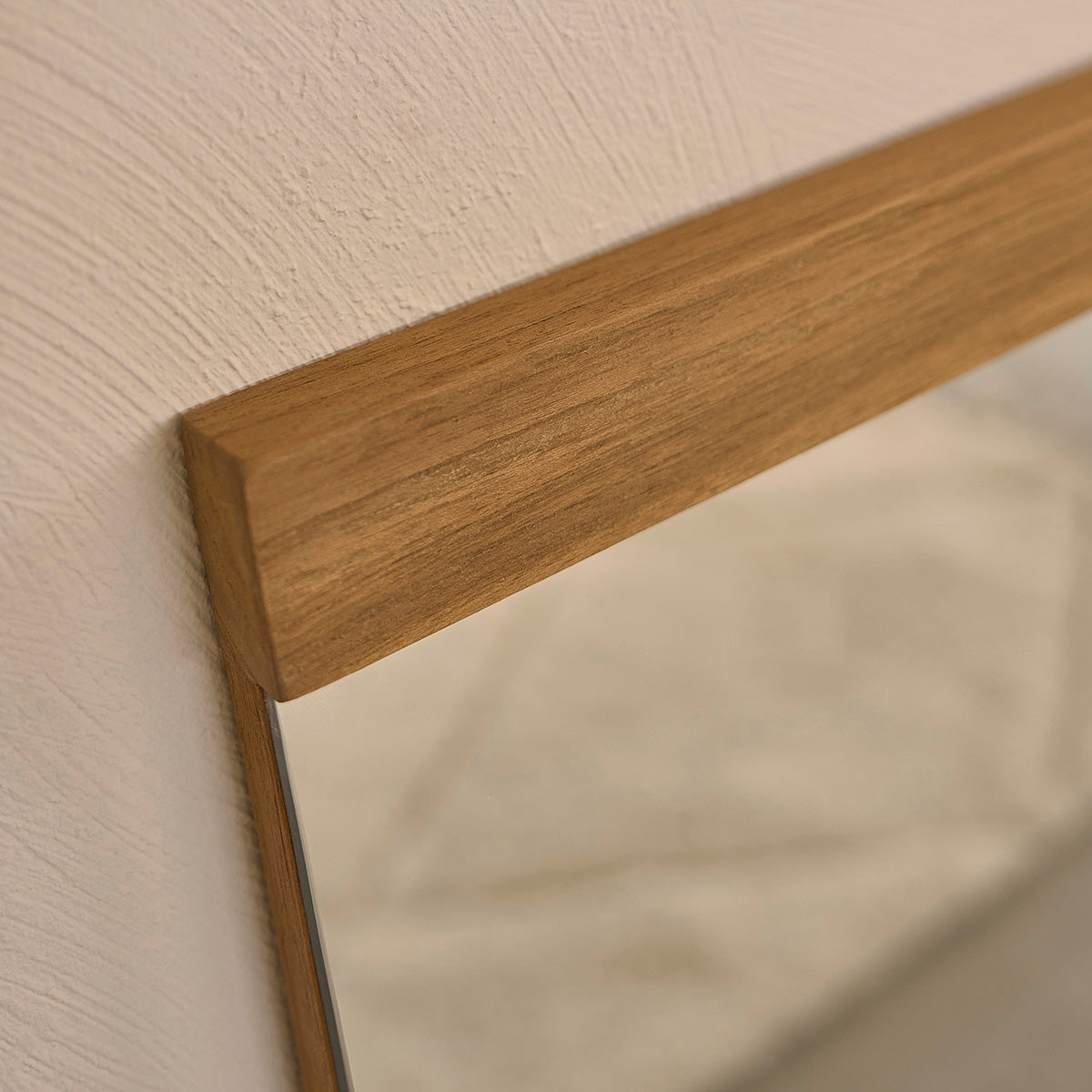 NAHELE - Espejo de teca maciza reciclada 80x60 cm