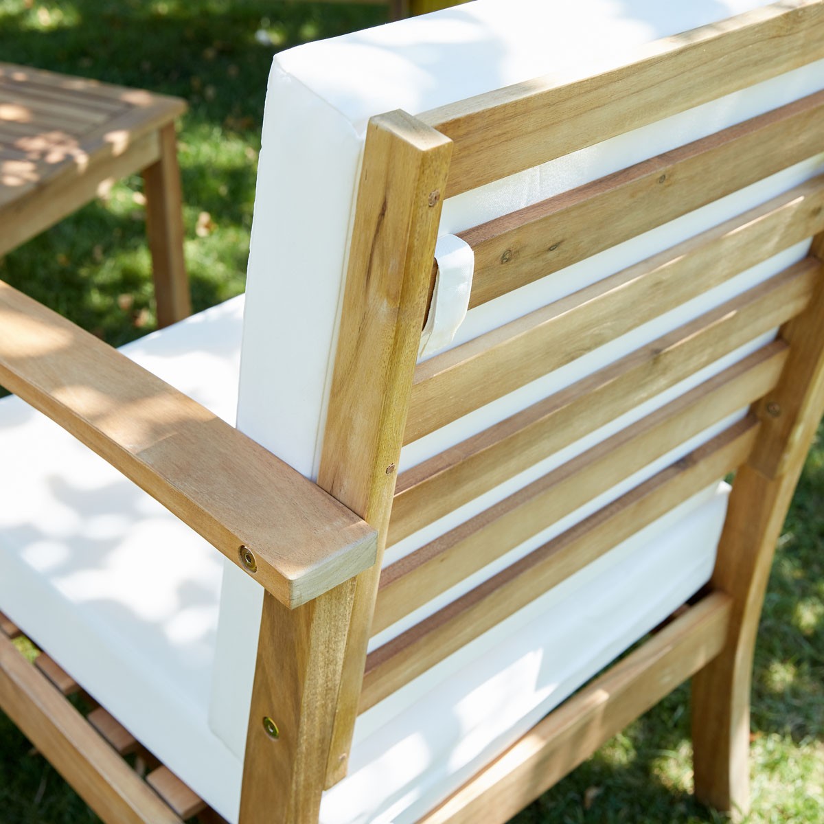 HANOÏ - Salón de exterior de acacia maciza para 4 pers.