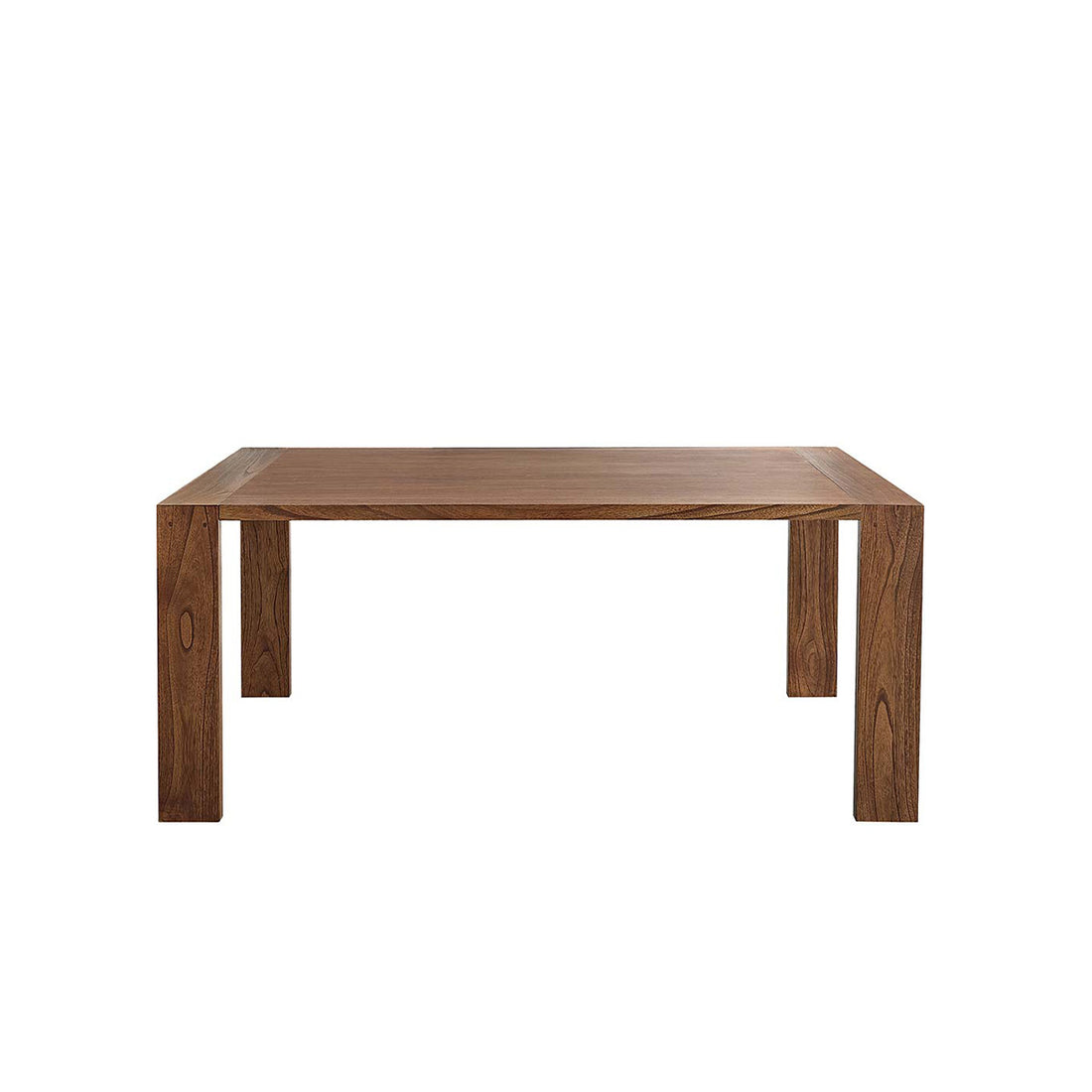 MILO - Mesa de mindi acabado nogal 8 pers.