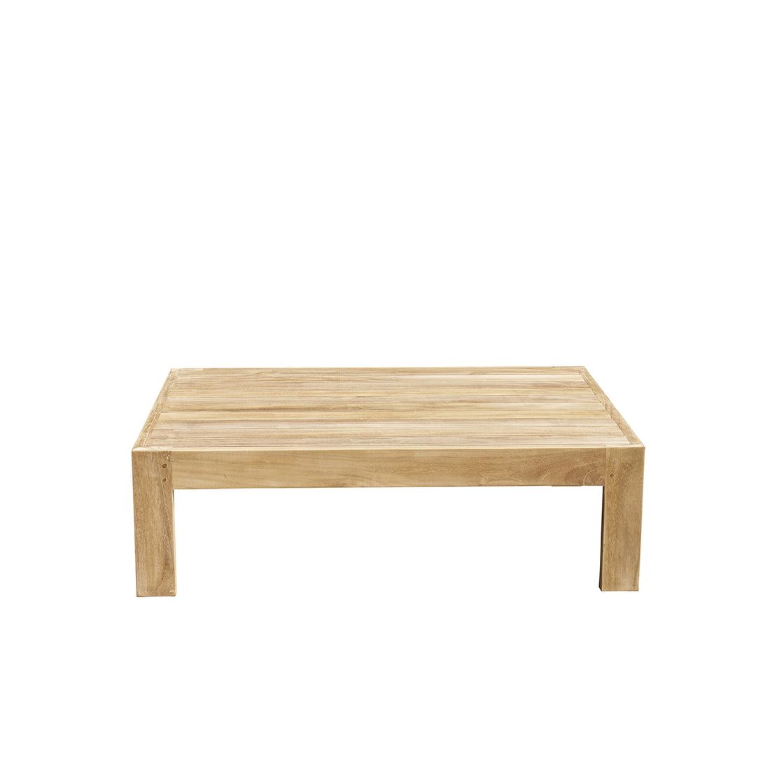PALMA - Mesa baja de exterior de teca de 102 cm PALMA