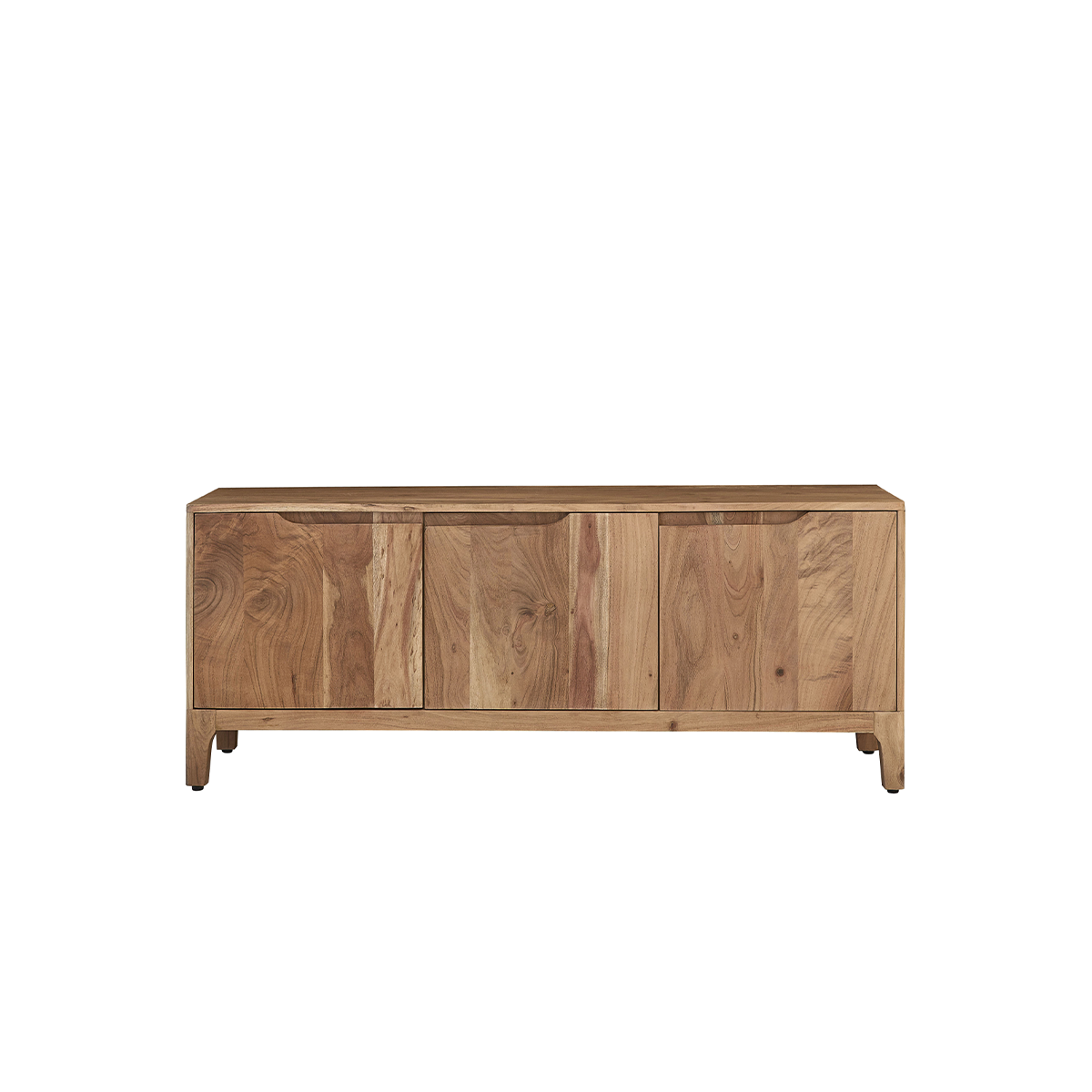 SAMSO - Mueble para la tele de madera maciza de acacia, 139 cm