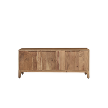 Mueble para la tele de madera maciza de acacia, 139 cm