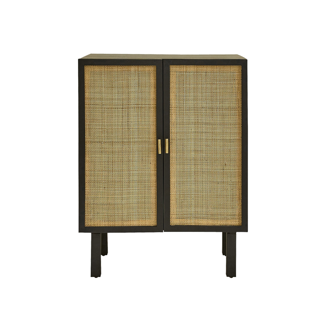 BLAISE - Aparador de mango macizo y rejilla 68 cm BLAISE