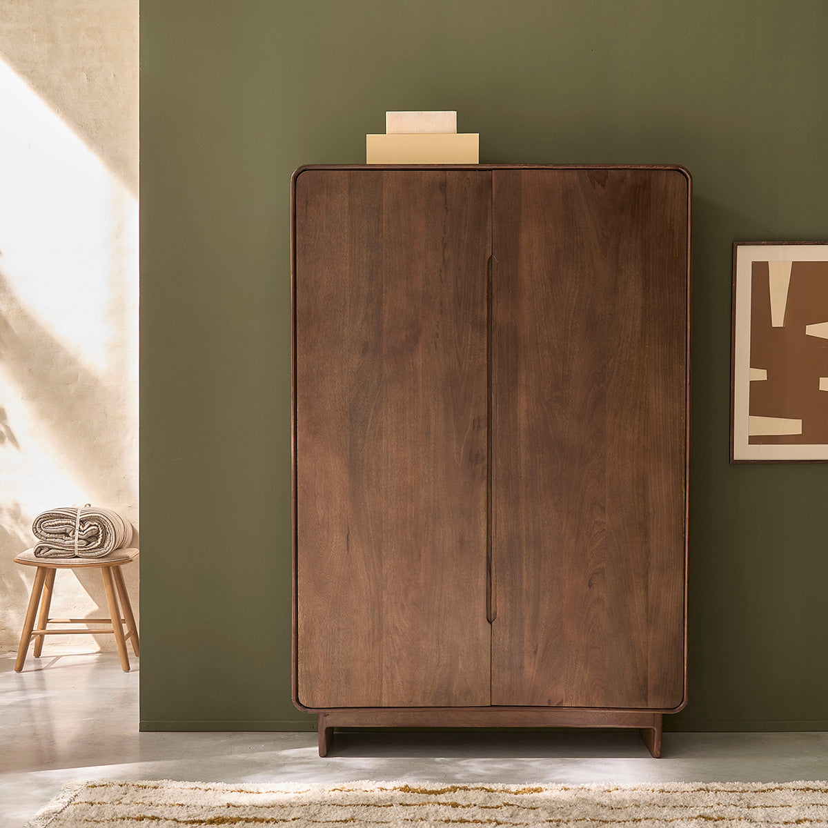 SOFIA - Armario de madera maciza de mango de 120 cm