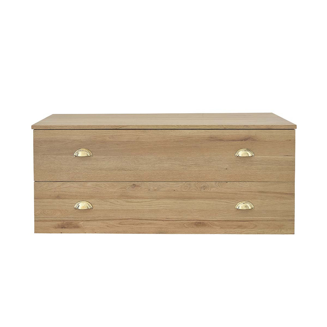 MAHAUT - Mueble suspendido para lavabo de roble macizo 120 cm MAHAUT