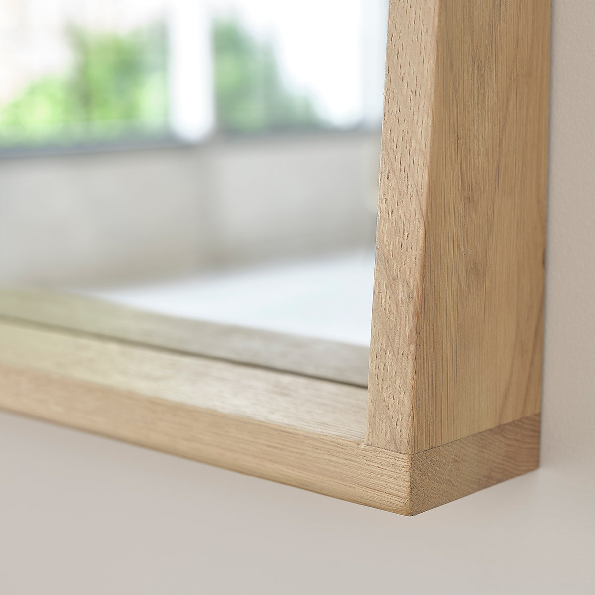 MAHAUT - Espejo rectangular de roble macizo 100x50 cm MAHAUT