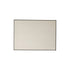 Espejo rectangular de metal negro 70x50 cm