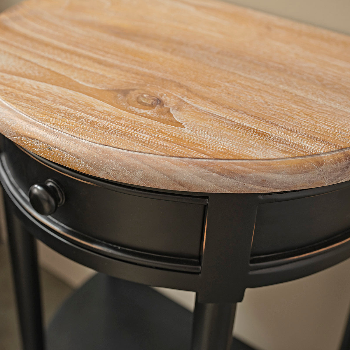 SOHO - Mesita de noche de caoba maciza