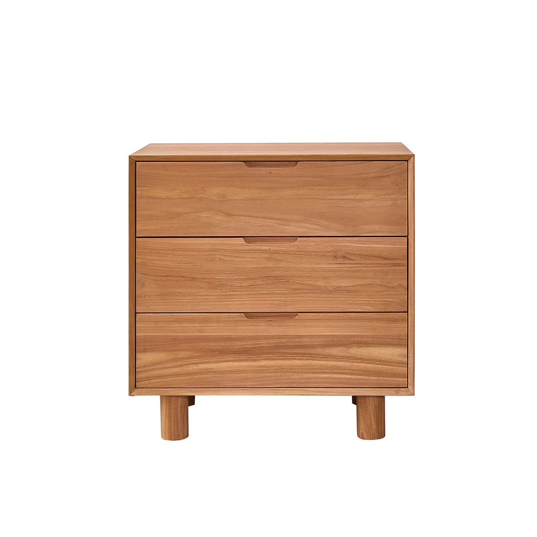GUSTAVE - Cómoda de madera de teca 80 cm