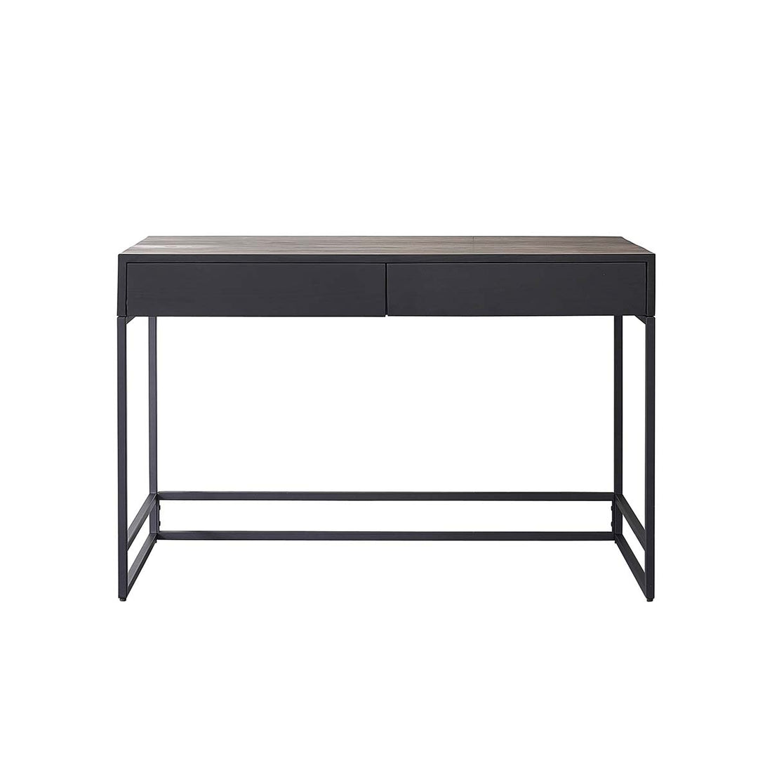 NEVEN - Escritorio de pino macizo y metal de 120 cm NEVEN