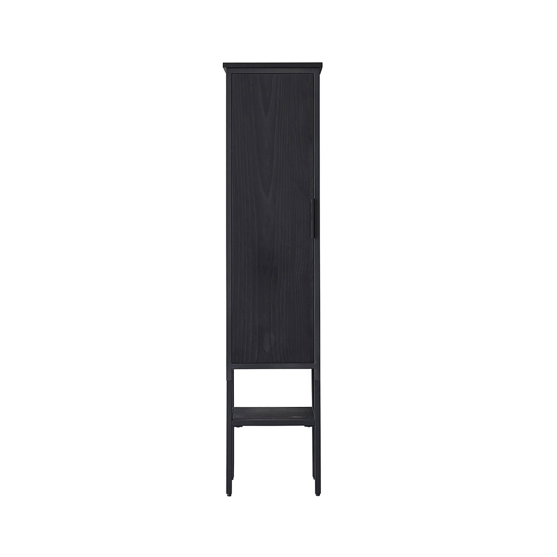 NEVEN - Columna de baño de pino macizo y metal de 150 cm NEVEN