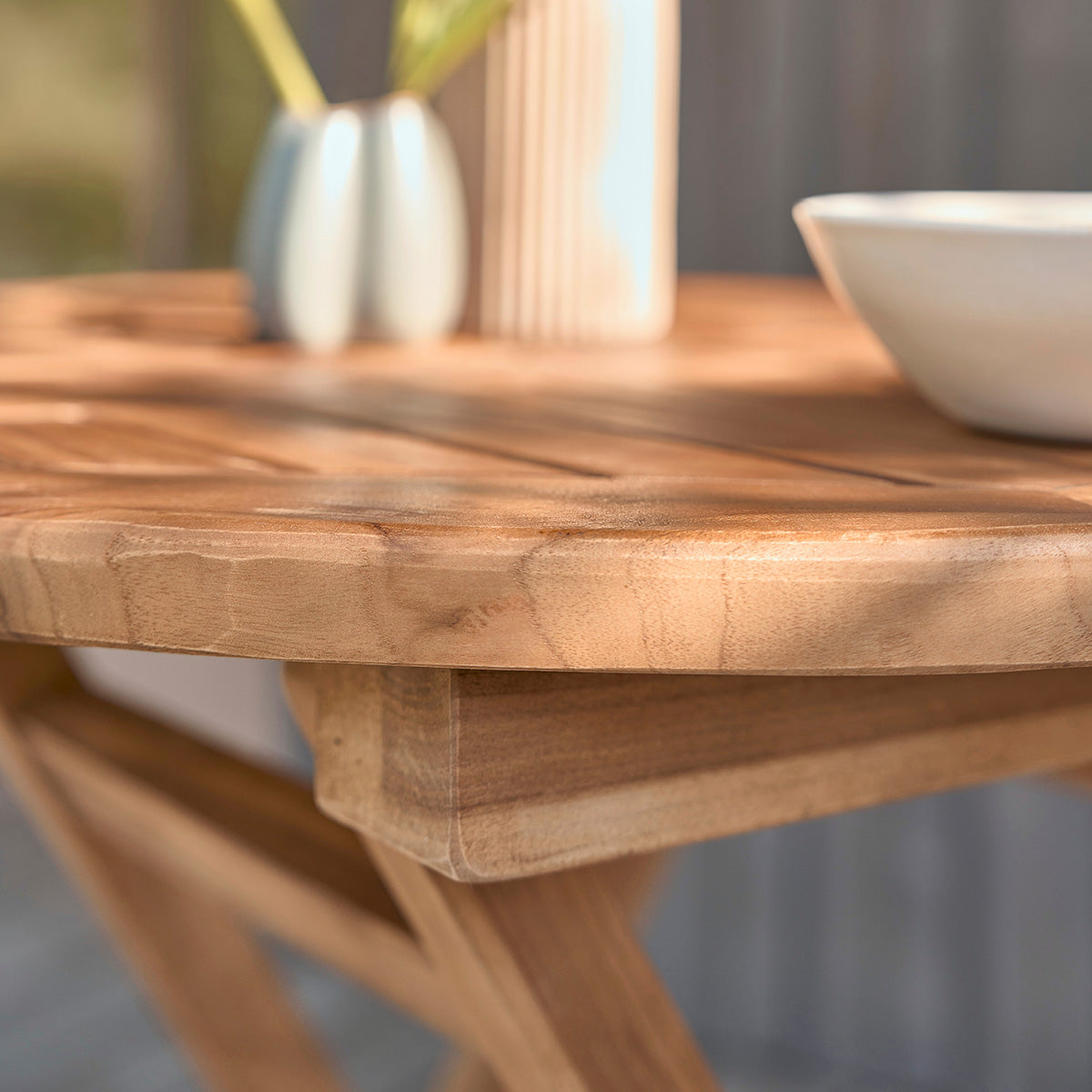 BALI - Salón de exterior de teca maciza aceitada para 2/4 pers.