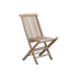 Silla de jardín plegable de teca maciza